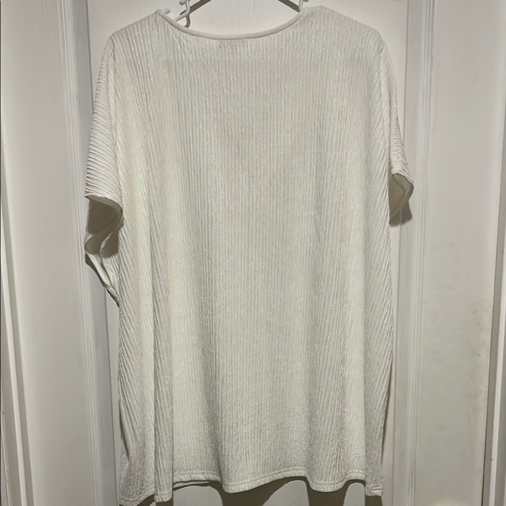 JODIFL White Dolman Sleeve Blouse Relaxed Fit - Picture 4 of 5